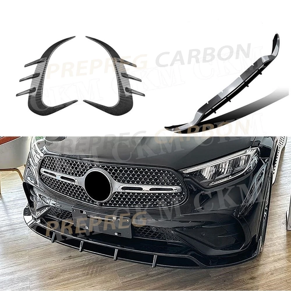 

Front Bumper Lip Spoiler Rear Bumper Air Vent Trims Fender Decoration Accessory For Benz GLC Class X254 GLC 260 300 Sport 2023+