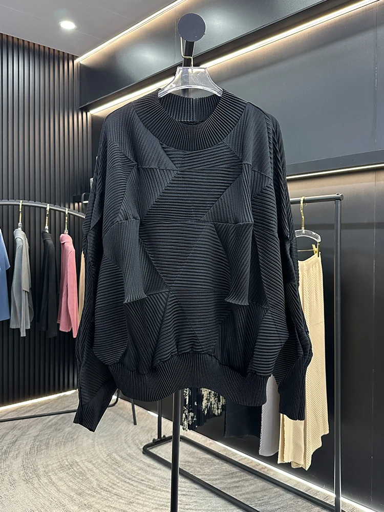 

Свободный длинный женский свитшот Sve, круглый пуловер Ne, повседневный удобный полиэфирное волокно, высокая эластичность, весна-осень