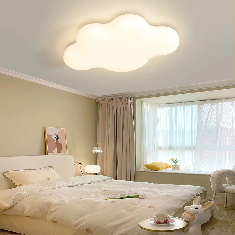 Full Spectrum Bedroom Creative Ceiling Lamp Children's Room Eye Protection Cream Air Room High Visibility Cloud Lamp