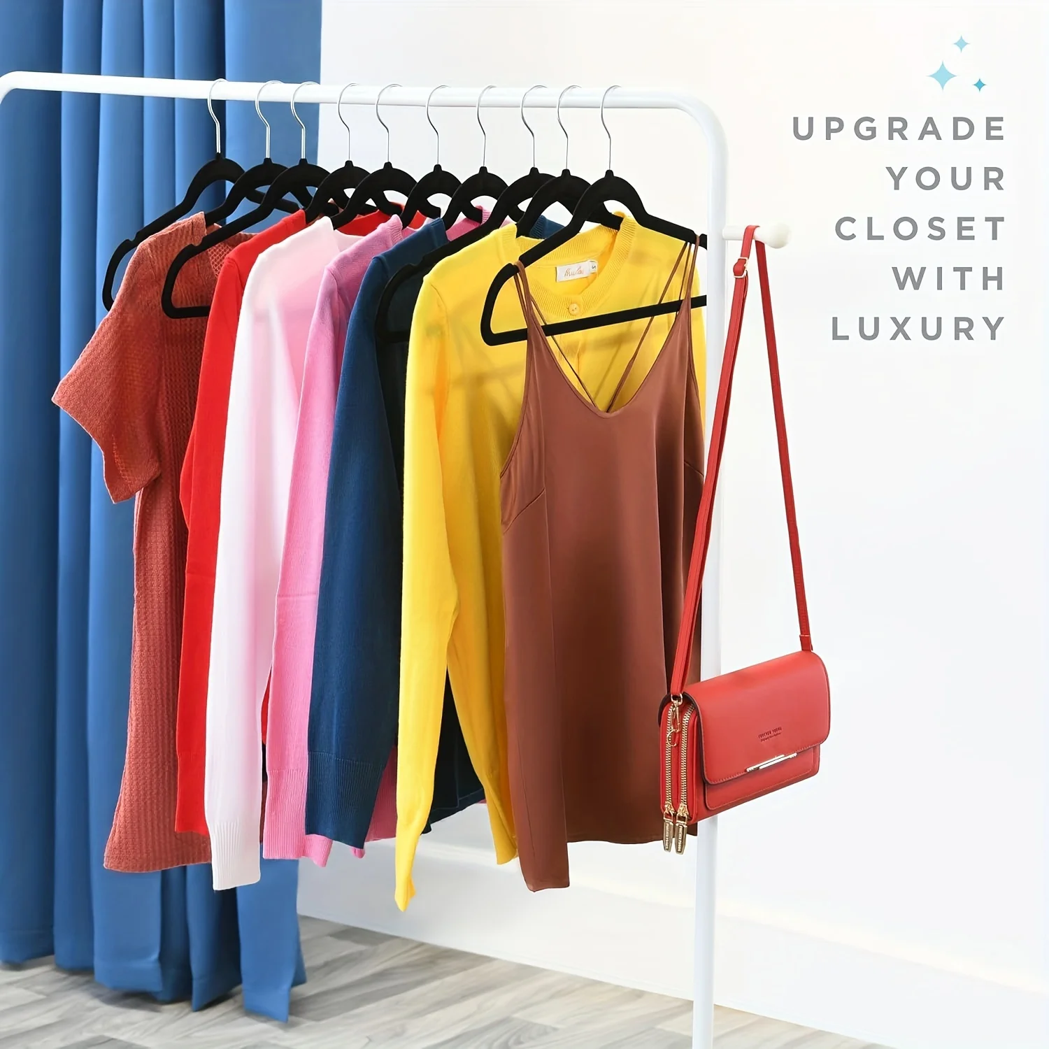 Velvet Hanger Set with Heavy-Duty Non-Slip Grip – Space-Efficient Design for Coats, Pants, and Dresses – & Shop Essent
