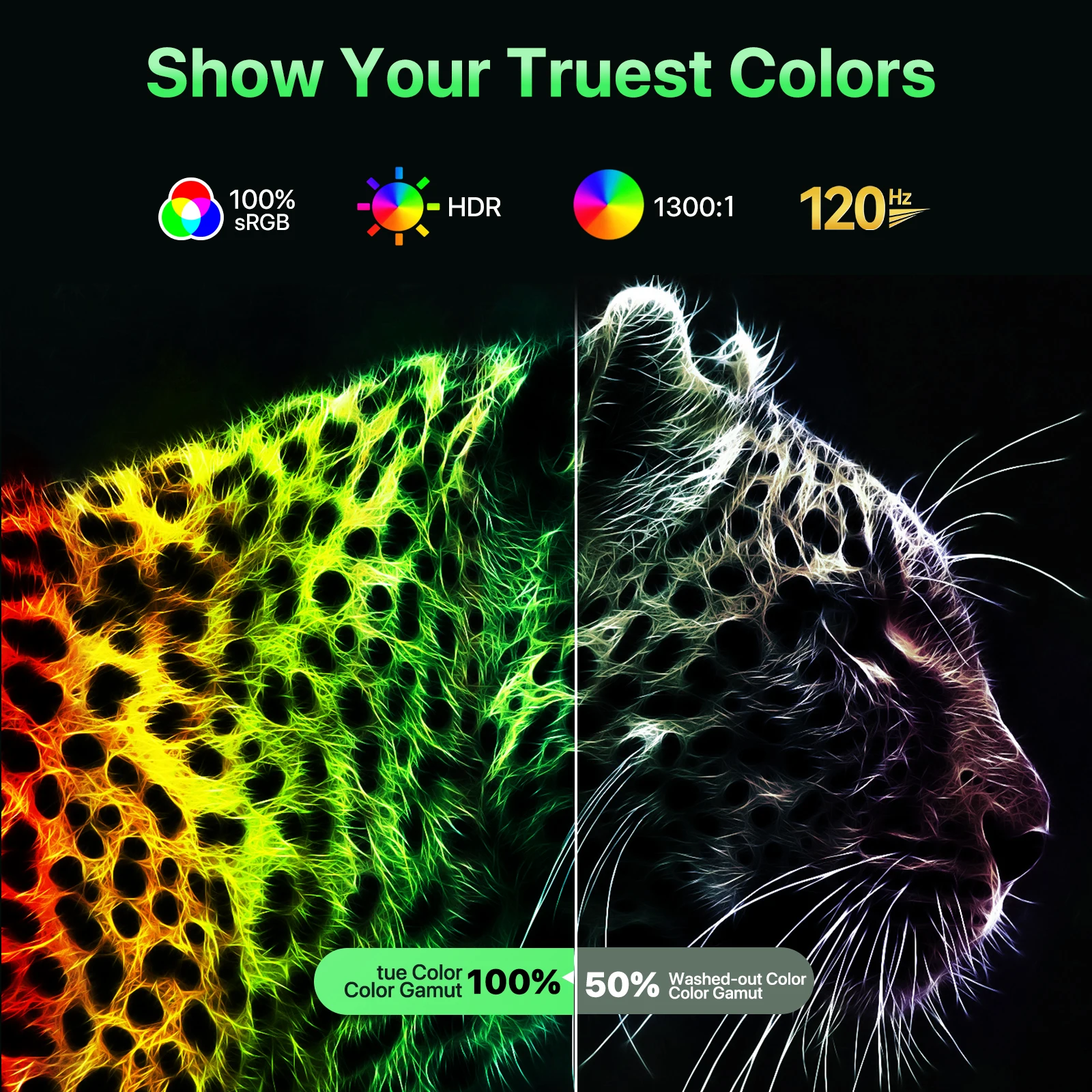 شاشة EVICIV المحمولة مقاس 21.5 بوصة USB-C HDMI 120 هرتز 100% sRGB 1080P FreeSync IPS HDR للألعاب الخارجية لأجهزة الكمبيوتر المحمولة والهواتف PS4/5 #3