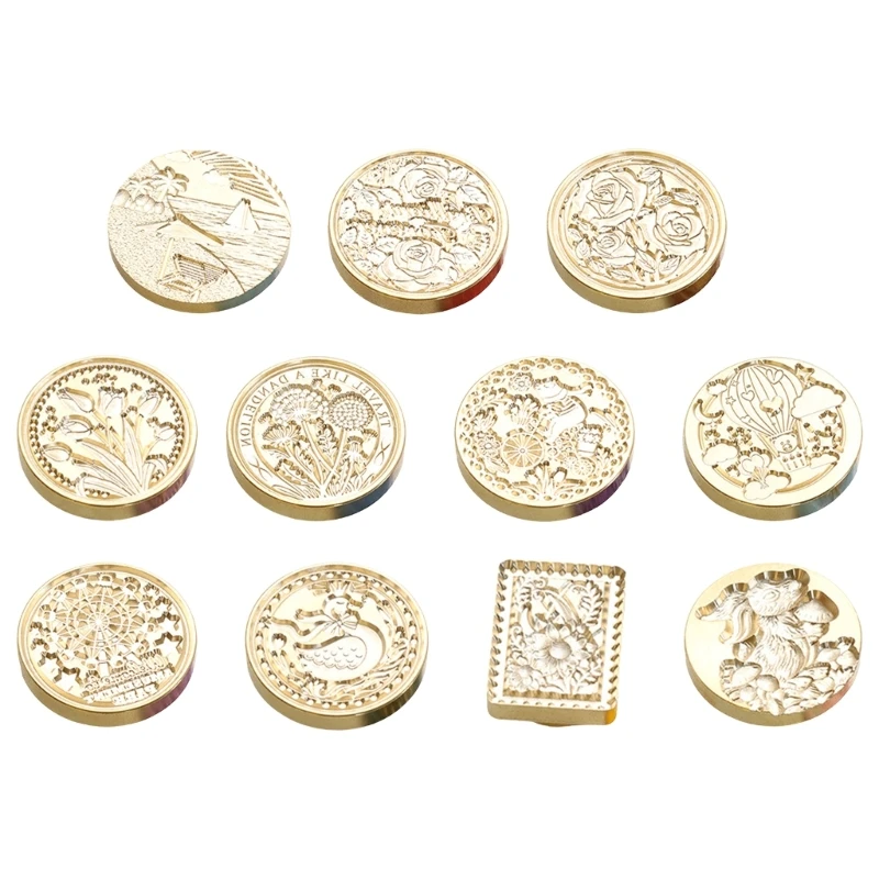 Wax Seal Stamp Head Replacement, Emboss Sealing Wax, Scrapbooking Stamps Head, Brass Sealing Stamp Head, Wax Stamp Head Only