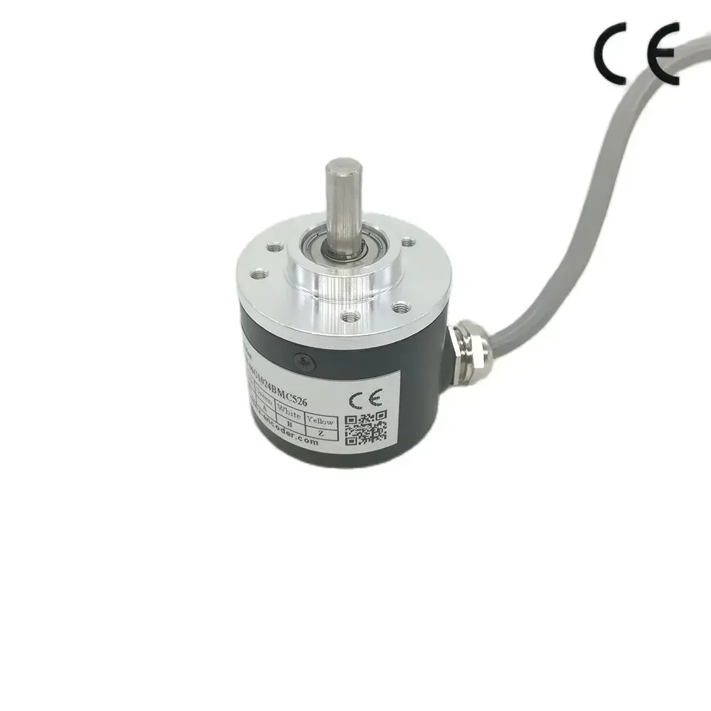 6mm solid shaft A B Z Signal Push pull output  incremental Photoelectric encoder 360 500 1000 1024 2000 2048 2500 3000 3600 ppr