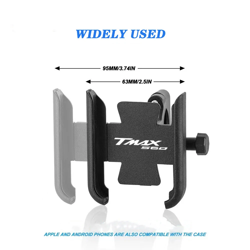 Motorcycle CNC Handlebar Mobile Phone Holder GPS Stand Bracket For Yamaha TMAX 560 TECH MAX TAMX560 tmax 560 tmax560 tech max