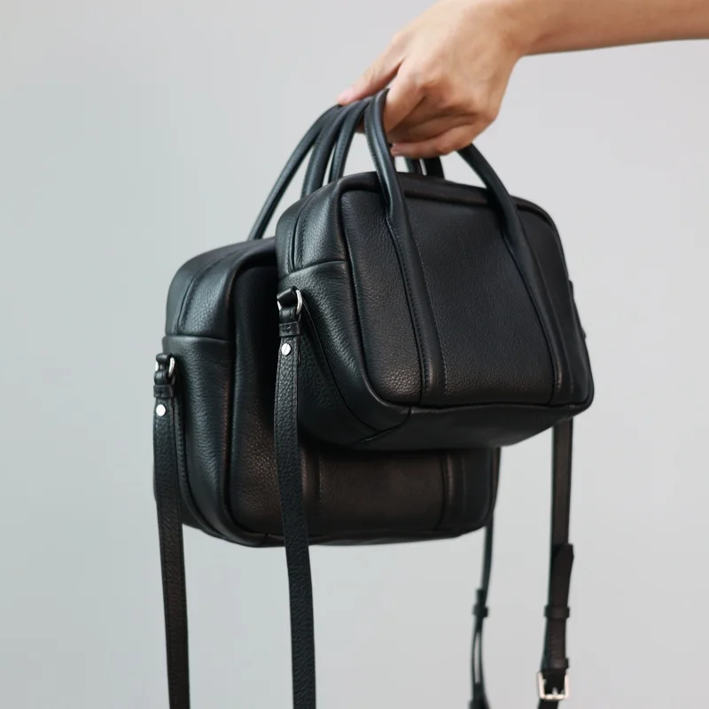 

Genuine Leather Luxury Vintage Crossbody Bags For Women Soft Cowhide Handbag Adjustable Shoulder Strap