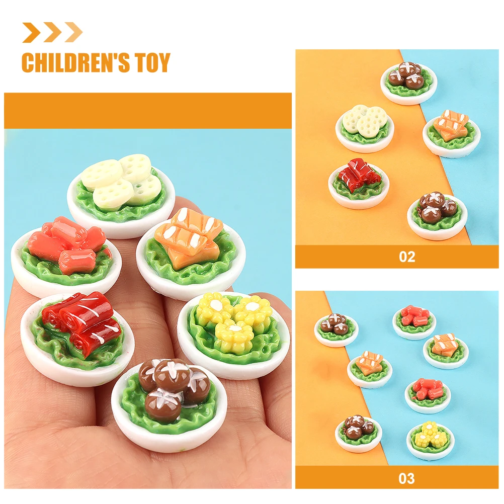 12개 세트 모형 음식 장난감 가짜 미니 과일 및 채소 모형 장식품