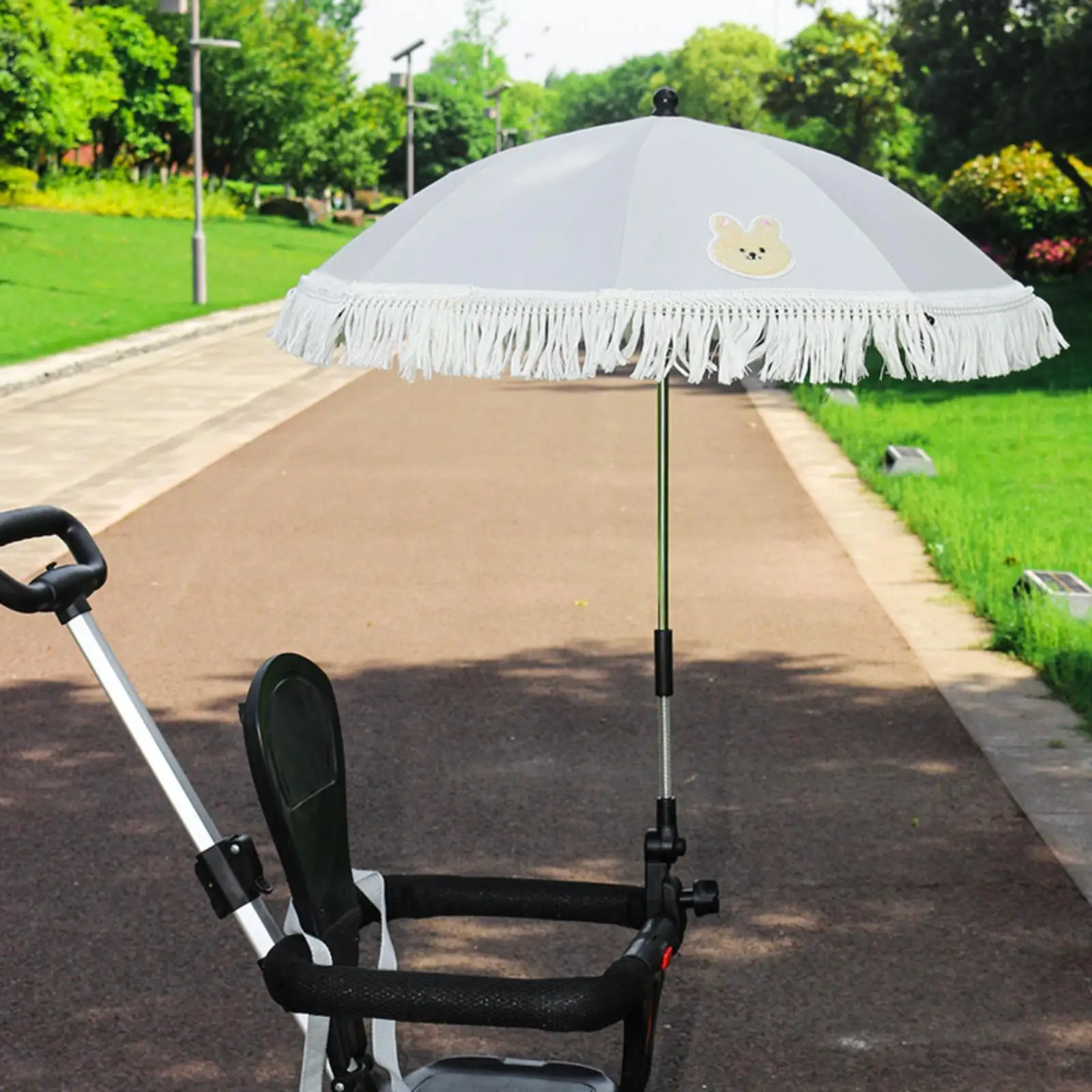 

Stroller Parasol Clip on Folded Pushchair Umbrella for Outdoor Walking Kids