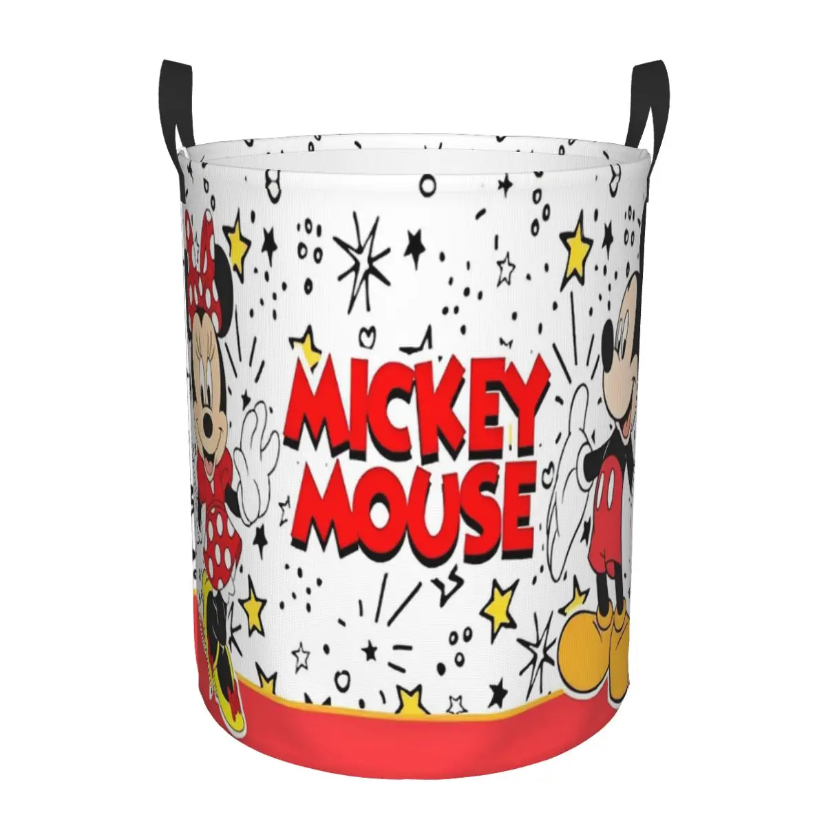 Disney Mickey Mouse Minnie Kids Toys Storage Basket for Play Room Decor Gift Laundry Hamper Baskets