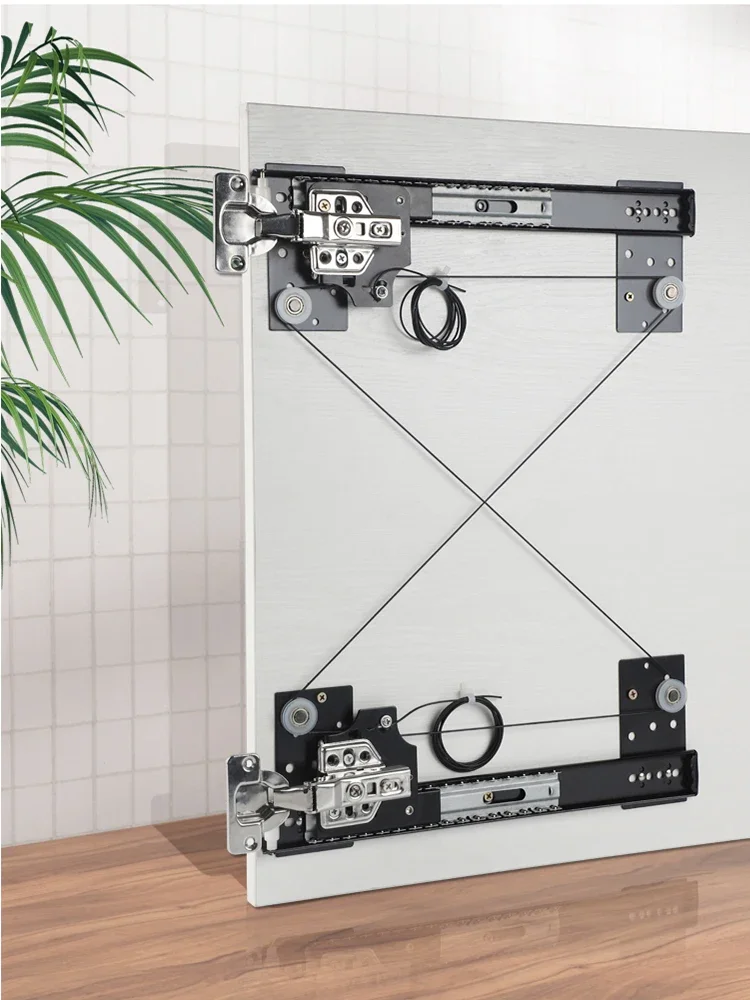 Armario, puerta abatible oculta, carril deslizante, puerta plegable de mariposa, bisagra, mueble de TV, accesorios de puerta de bolsillo lateral retráctil