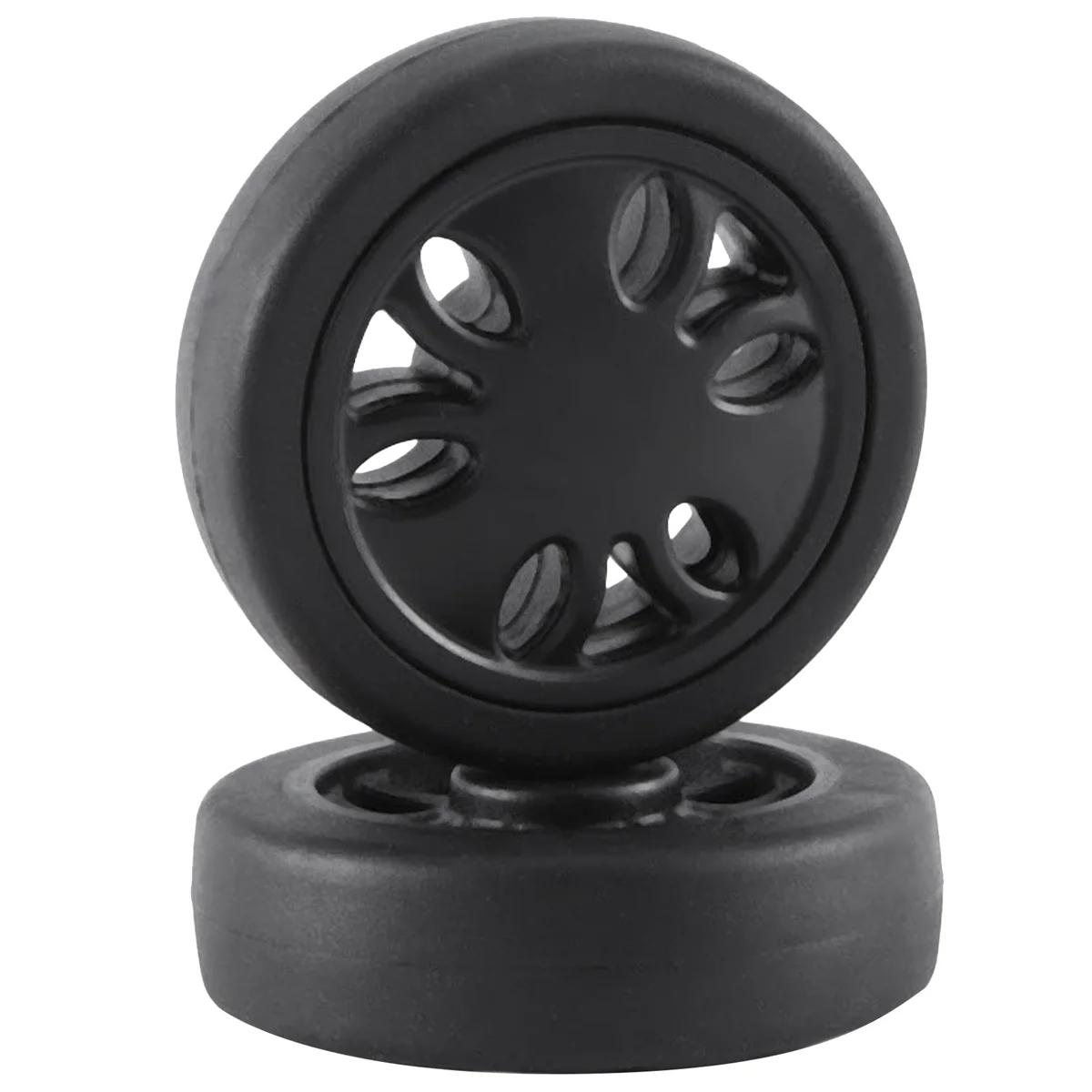 ABQR 50X15mm Luggage Wheels Replacement Wear PU Caster Suitcase Replacement Wheels Luggage Wheel Universal 6mm 8mm