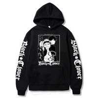 Funny Anime Black Clover Yuno Grinbellor & Asta Men's Hoodies New Men Long Sleeve Sweatshirts Women Harajuku Pullovers Sudaderas