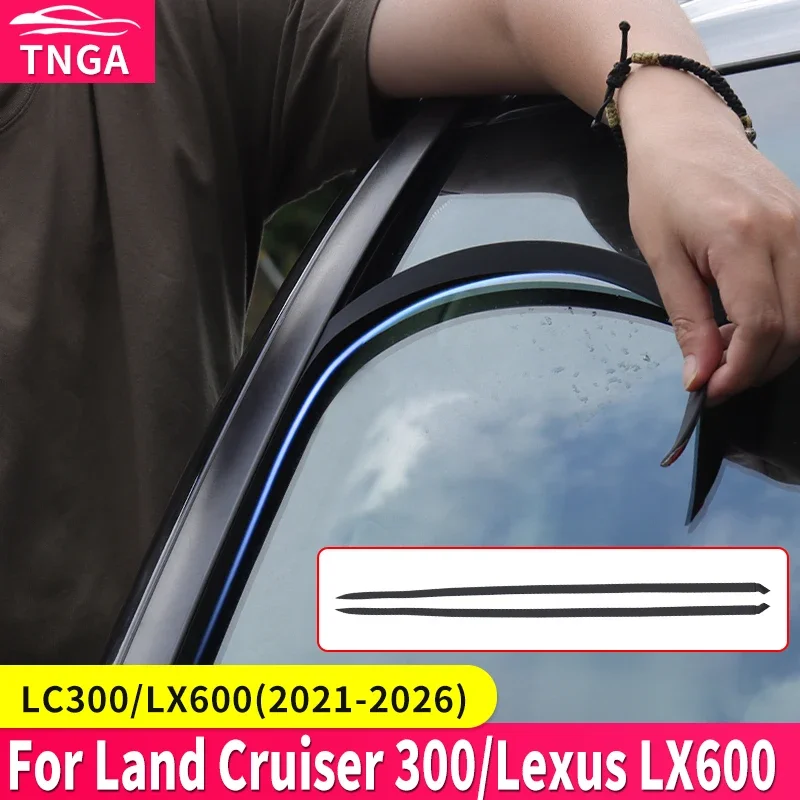 For Toyota 2021-2026 Land Cruiser 300 LC300 Front windshield sealing strip Lexus LX 600 700 Noise Reduction Upgraded Accessories
