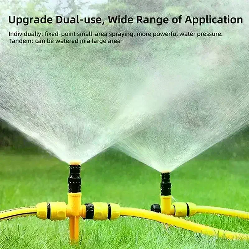 Adjustable Ground Insert Sprinkler Set, Leak-Proof Uniform Water Spray for Lawn Garden Plant Watering