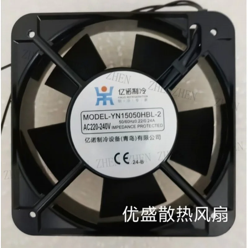 

Y 1 шт. ДЛЯ вентилятора YINUO YN15050HBL-2 AC220V 15050 15 см 2-проводной вентилятор с алюминиевой рамой