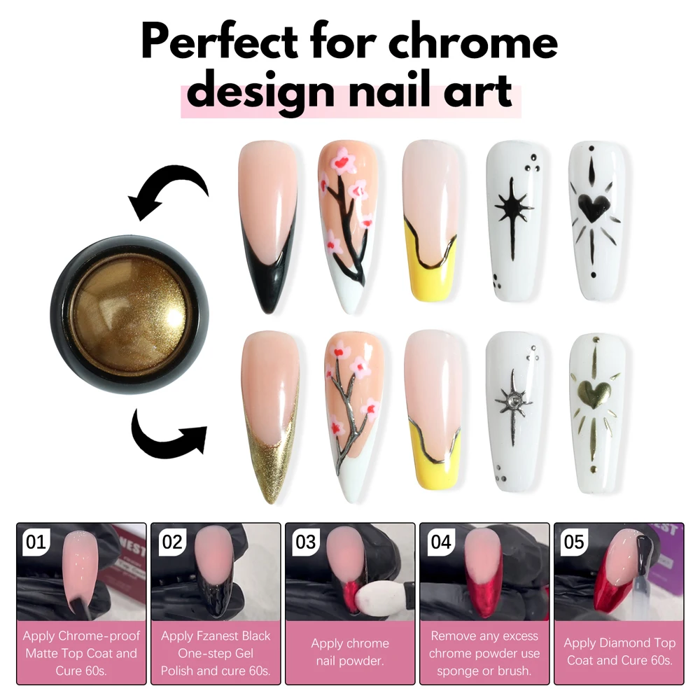 FZANEST One Step เจลภาษาโปลิชคํา Base Coat สี Top Coat 15ml ขวดฉลากส่วนตัวเล็บเจล Charms เคลือบเงาเจล Lacquer ขายส่ง