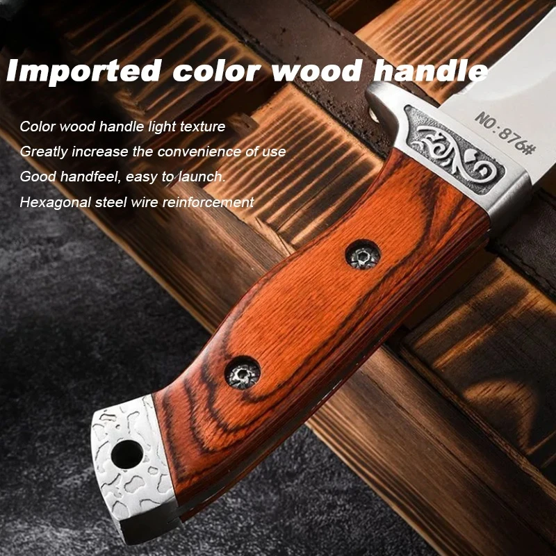 Snow Hiking Knife, Outdoor Hiking Knife, Forest Crossing Knife, Tough and Durable Knife, Field Emergency Knife, High-Quality Sta