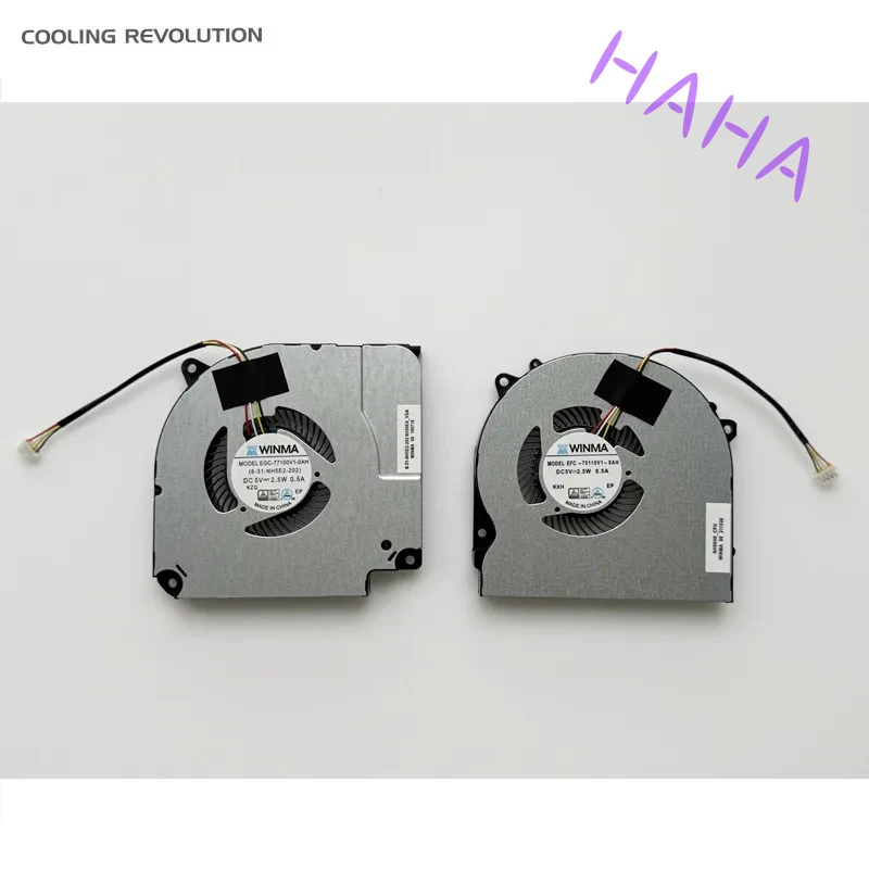 New Original Laptop GPU Cooling Fan For WINMA MODEL EGC-77100V1-0AH 6-31-NH5E2-202 DC5V 2.5W 0.5A NH60EA-VGA EFC-70110VA-0AH CPU