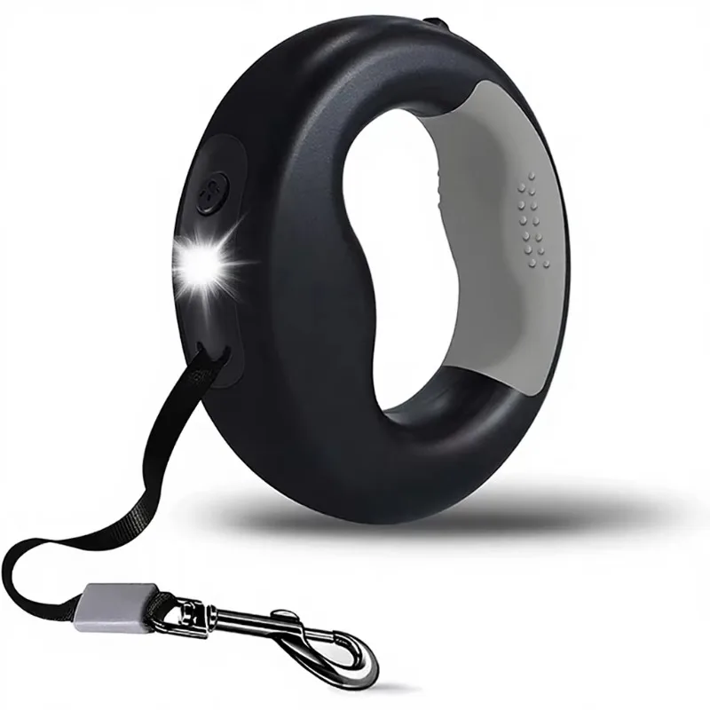

Luxury Animal Dog Leash Hands Running Travel Adjustable Nylon Rope Heavy Duty Rechargeable LED Light Automatic Retractable