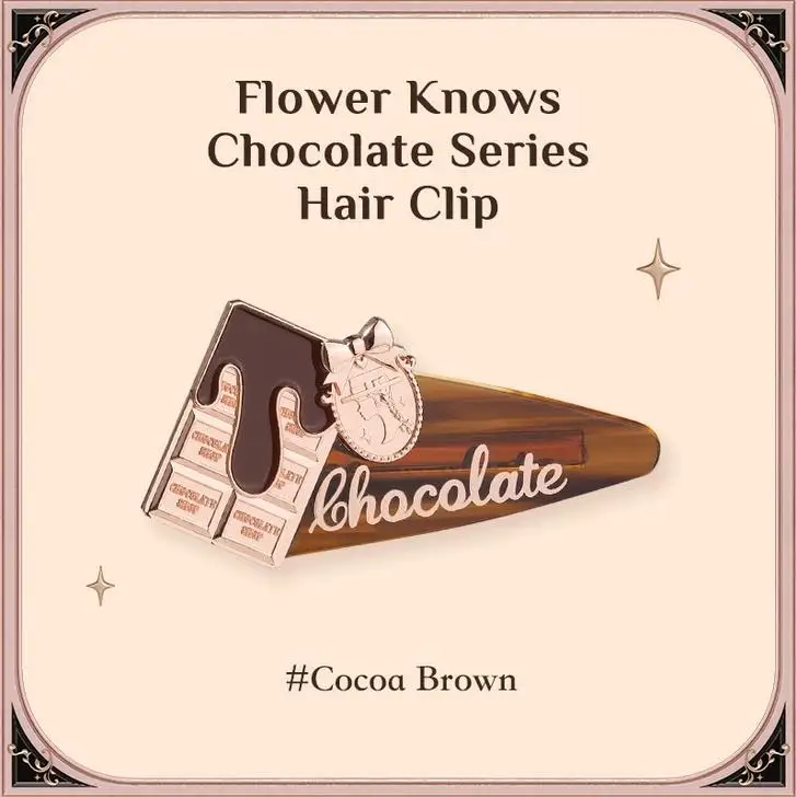 Flower Knows Hair Clip Chocolate Series Acetate Hair Clips Women Beauty Hair Accessories