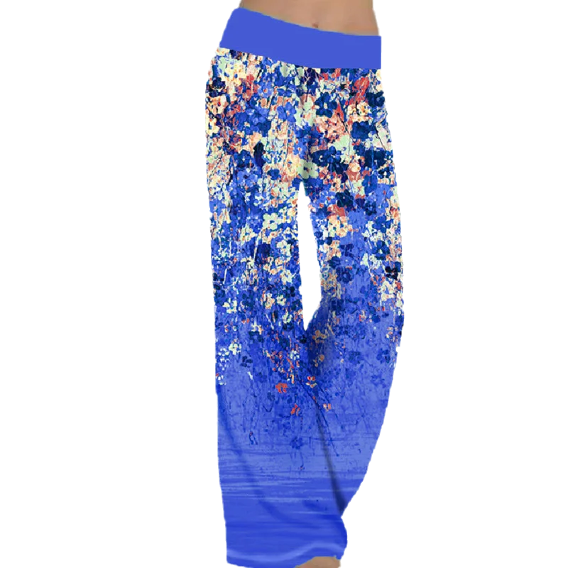 Women\'s Pajama Pants Flower Print Home Long Pant Soft Comfortable Big Sizes Sleepwear