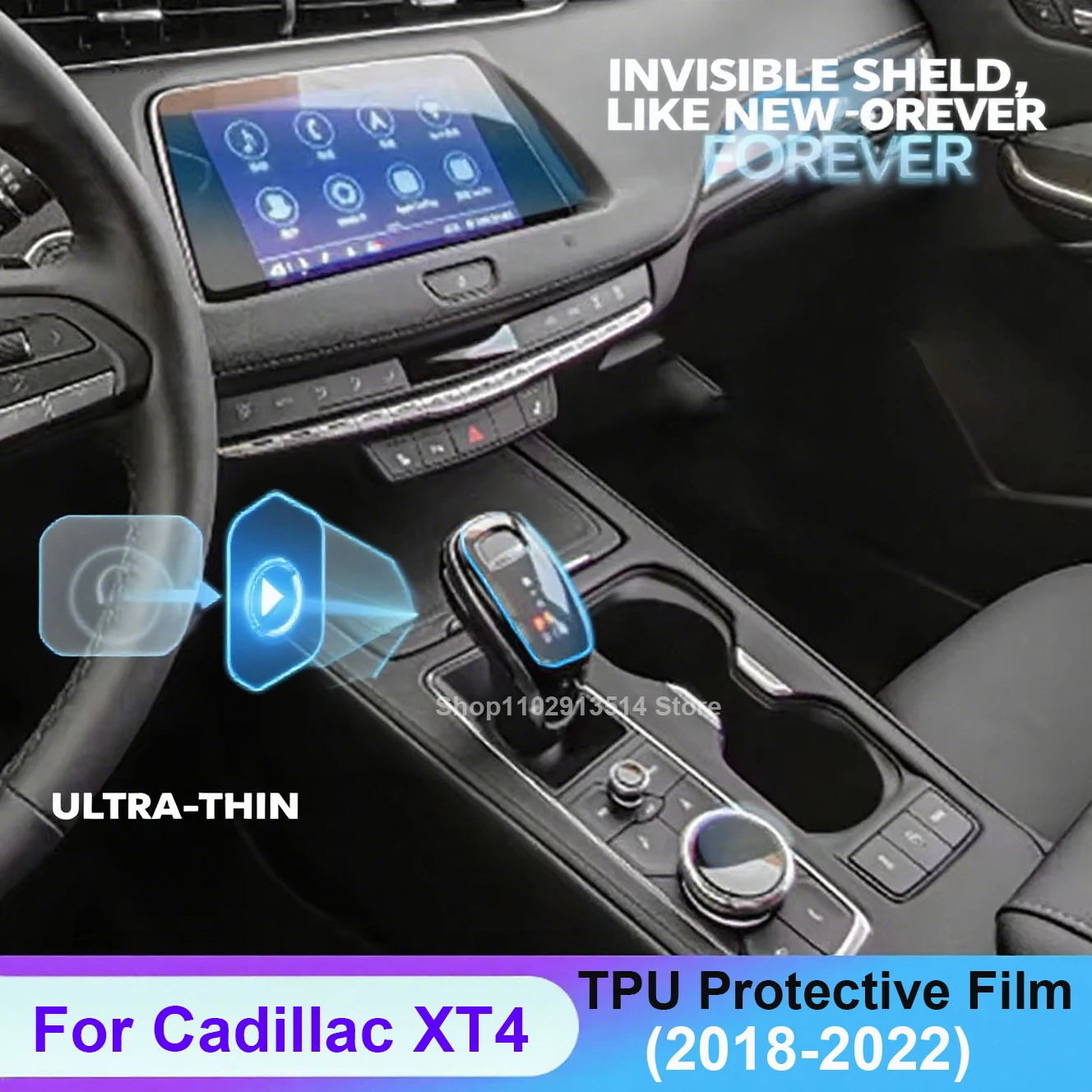 

Car GPS Navigation Film For Cadillac XT4 (2018-2022) LCD Screen TPU Protective Film Interior Protector Decoration Stickers