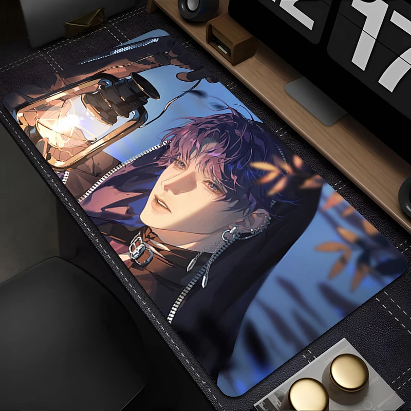 Mousepad PC Accessories Gaming Mouse Pad Non-slip Keyboard Pad Large Desk Mat L-love And Deepspace Rafayel Rubber Extended Pad