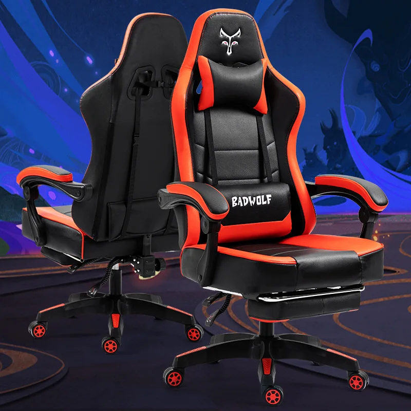 A Hot sale OEM High Back Fixed Armrest Gamer Racing Office Chair Game Adjustable Height Reclining Gaming Chair