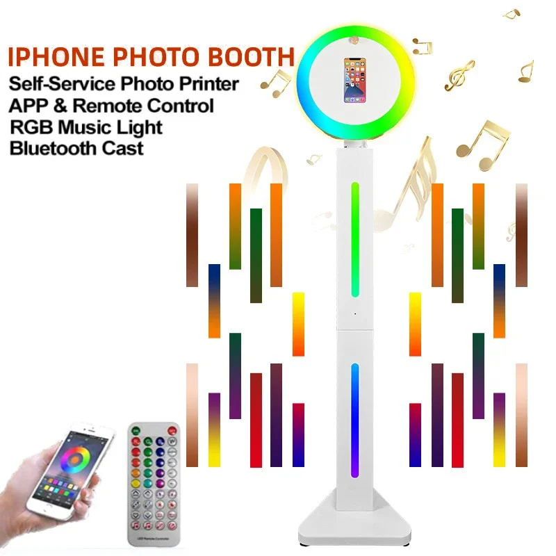 For iPhone Photo Booth Portable photobooth Metal Selfie photobooth Machine For Party Compatible with iPhone 14 13 12 Pro Max