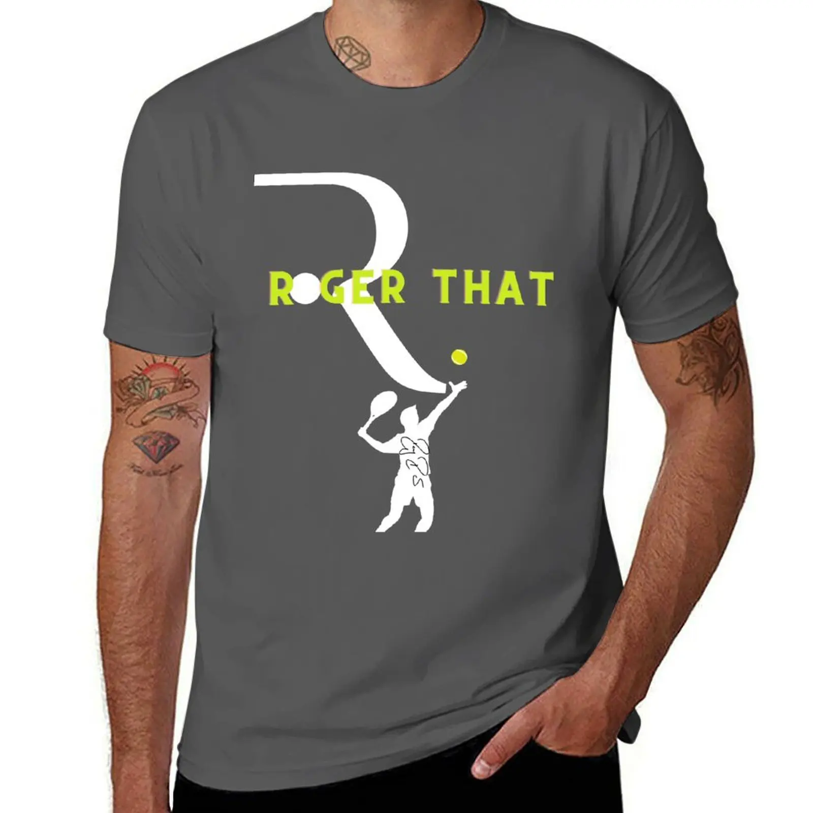 

Roger That Federer T-shirt essentiel T-Shirt Big and Tall Loose Fit T-Shirt