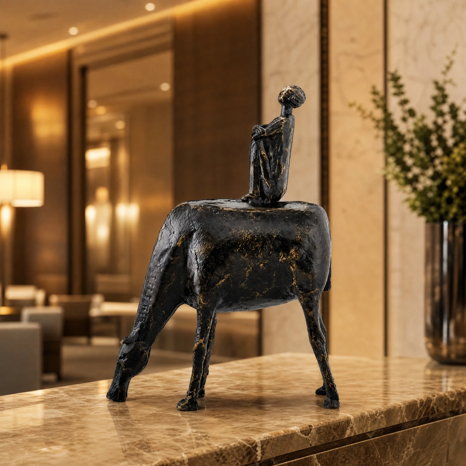 stylized-figurine-with-lacquered-finish-solid-abstract-artistic-statue-artisan-crafted-decorative-sculpture-long-lasting