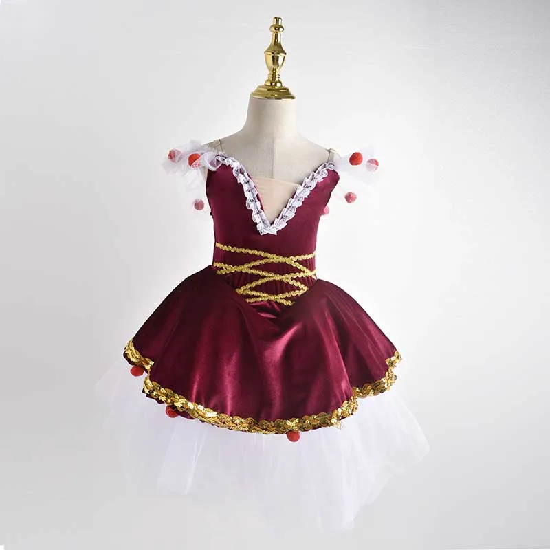 Gonna da ballo per balletto delle nuove ragazze gonna TUTU da spettacolo per Costume da balletto professionale per bambini