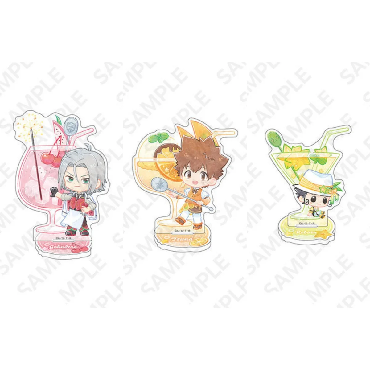 10CM HITMAN REBORN Acrylic Keychain Stand Model Cosplay Characters Ornament Accessories Goods Collection birthday fansGifts