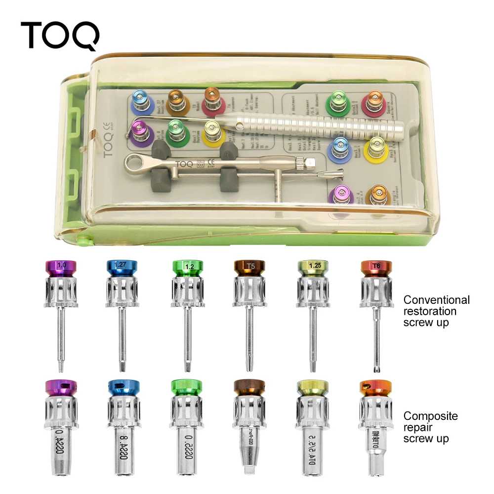 

New Dental Implant Colorful Torque Screwdrivers Wrench Repair Tools Universal Prosthetic Kit Torque Wrench