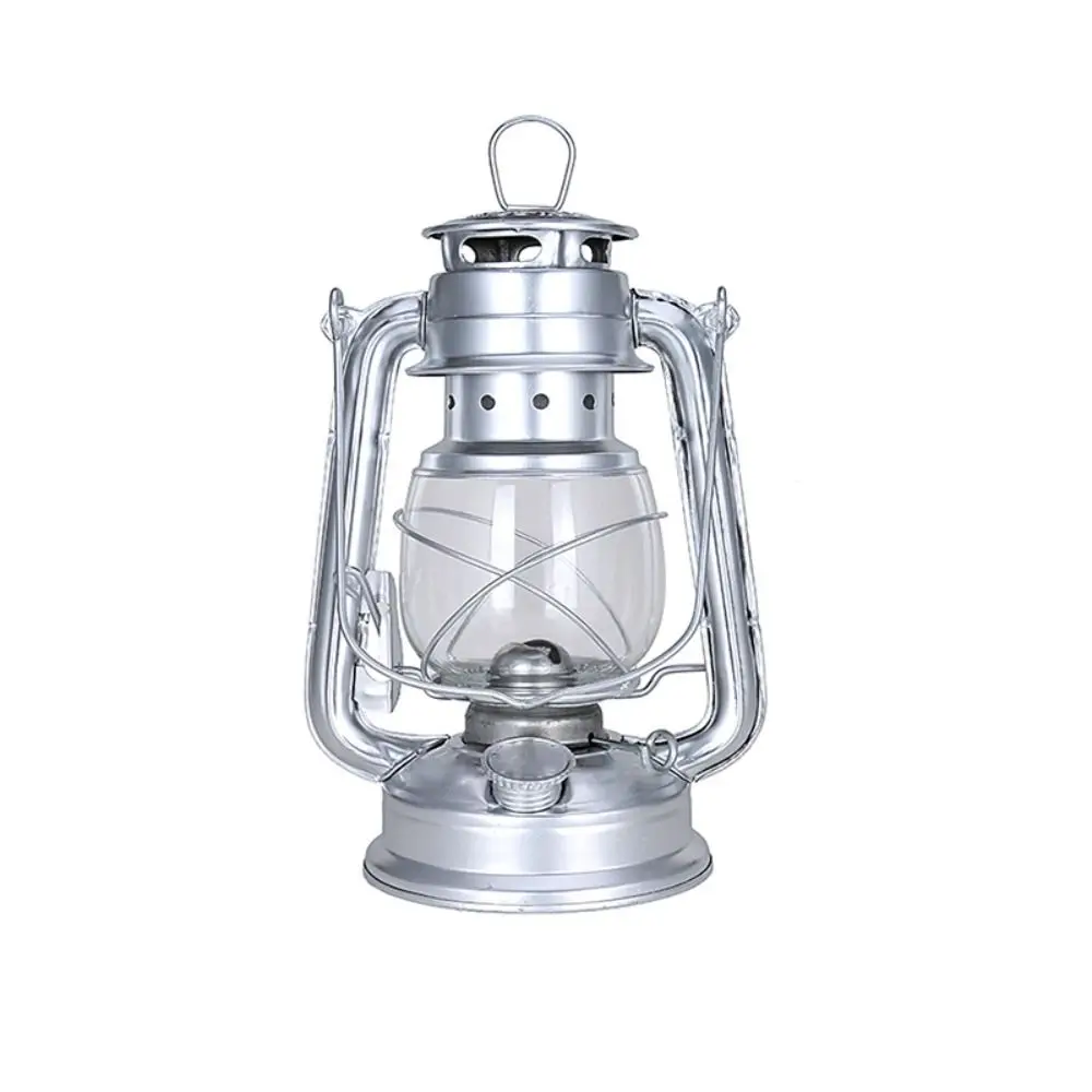 Lampa olejowa w stylu vintage, przenośna, do sypialni, kawiarni, baru, pubu, na kemping, do użytku na zewnątrz, nie rdzewiejąca, kolor rustykalny.