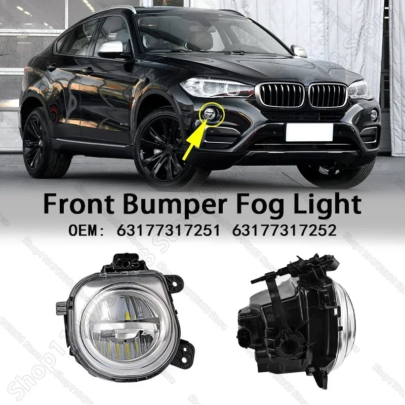

Светодиодные противотуманные фары переднего бампера DRL для BMW X3 X4 X5 X6 2011-2019 гг. (F15 F16 F25 F26 F85 F86) 63177317251 63177317252