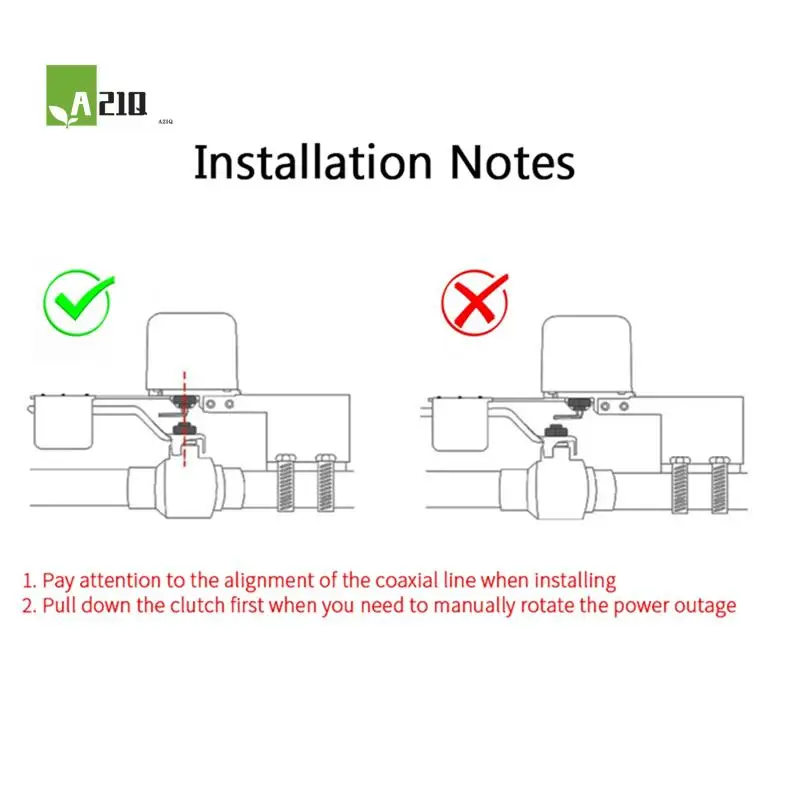 

A21Q-Tuya Wi-Fi/Zigbee умный контроллер клапана для водяного газа автоматический запорный клапан работает для Alexa Yandex Google Home