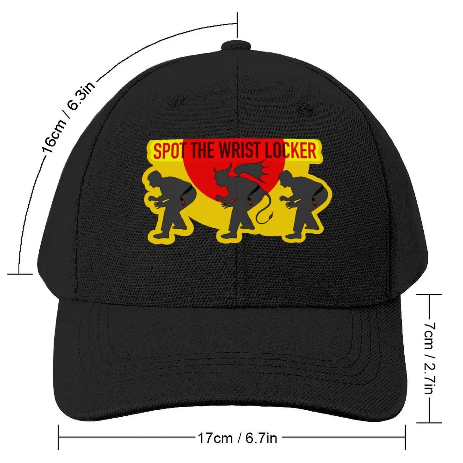 Spot the Wrist Locker - bjj gift - Jiu Jitsu design Baseball Cap dad hat Anime Hat Men's Caps Women's