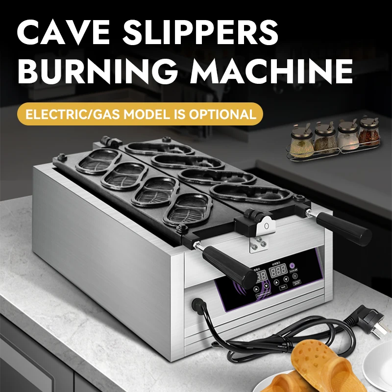 Timing Temperature Display Crocs Shaped Stainless Steel Nonstick Commercial  Waffle Maker High Productivity Snacks