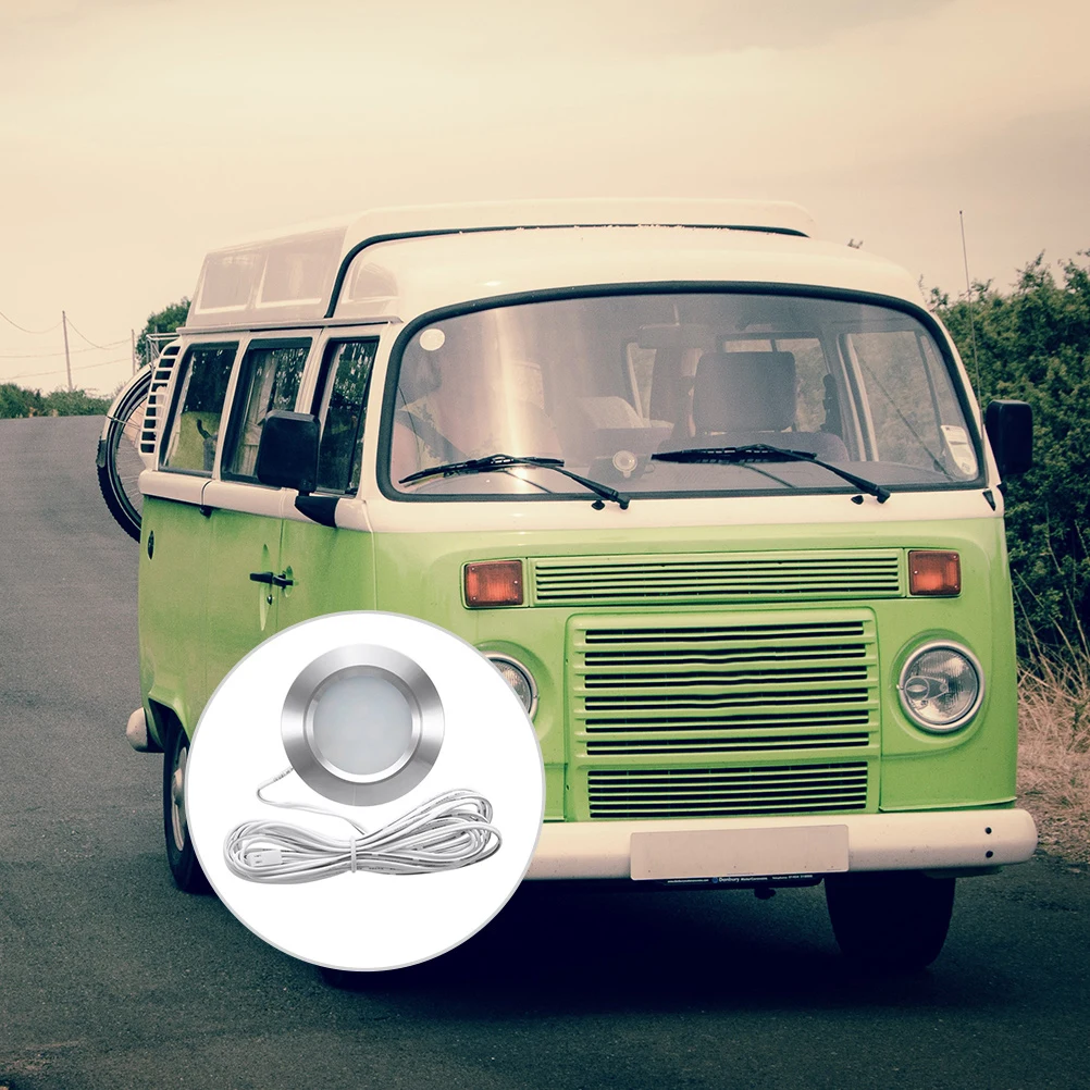 

Топ для дома на колесах, 12 В, 12 светодиодов, высокая яркость, IP44, водонепроницаемый светодиодный светильник, простая установка, лампа для шкафа на колесах, потолочный светильник