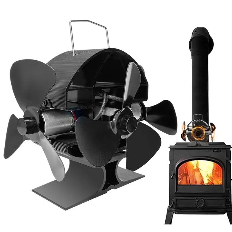 

2023 Heat Powered Stove Fan Wood Burning Stove Fan Silent Heat Powered Wood Stove Fan Fireplace Fan Log Burners Fan Eco Friendly