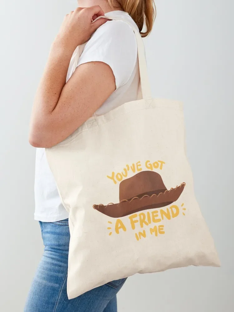 You’ve Got a Friend in Me Woody Illustration Tote Bag Women's bags reusable shopping bags Canvas Eco bag Tote Bag