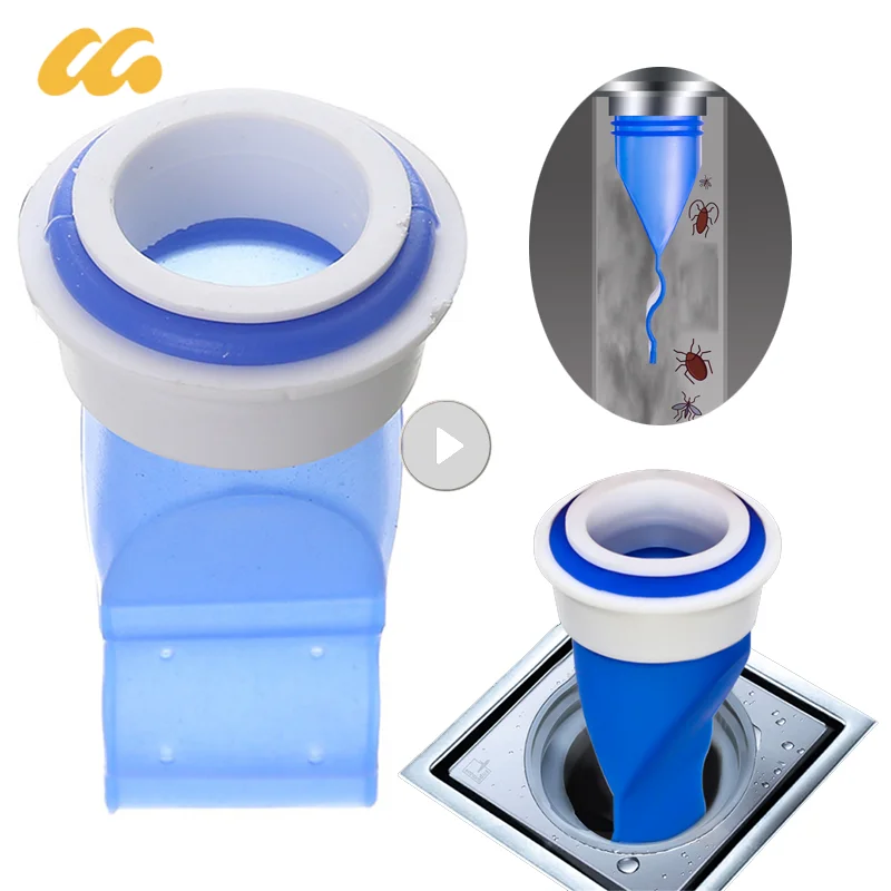 Floor Drain Deodorant Core Silicone Pipe Anti Odor Drain Insect Control Sewer Ring Bathroom Washing Machine Anti-backflow Sealer