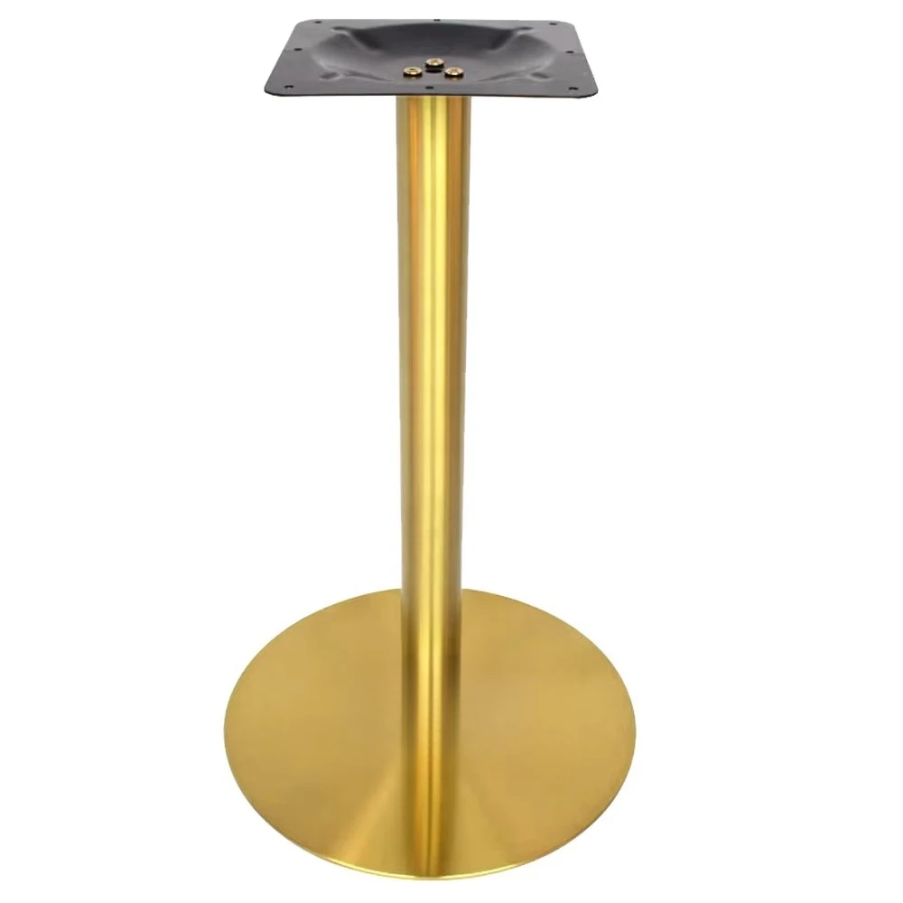 High quality round 450mm brushed stainless steel dining table base dining furniture legs