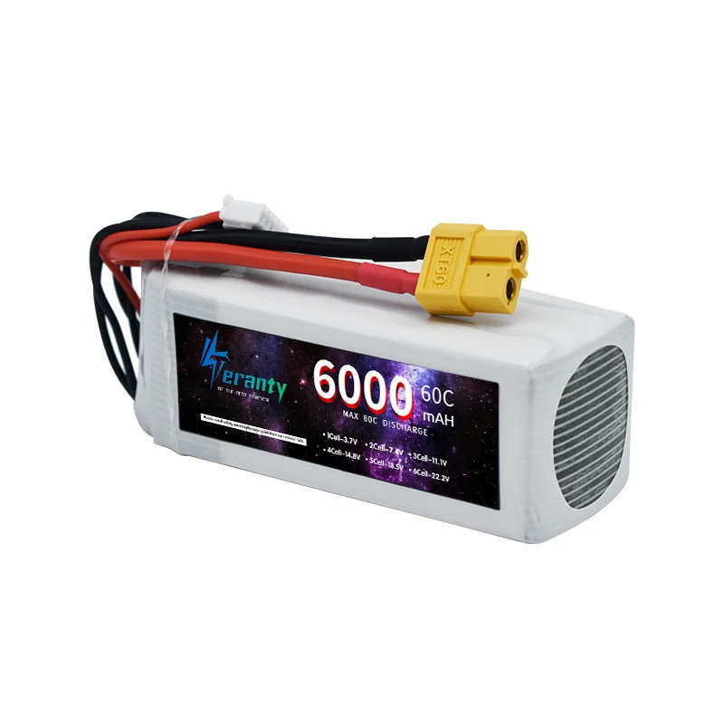 Imagem -05 - Bateria Lipo com Conector Deans para Aviões rc Carro Barco Peças de Caminhão 60c 4s 6000mah t Xt60 Trx Ec5 6000mah