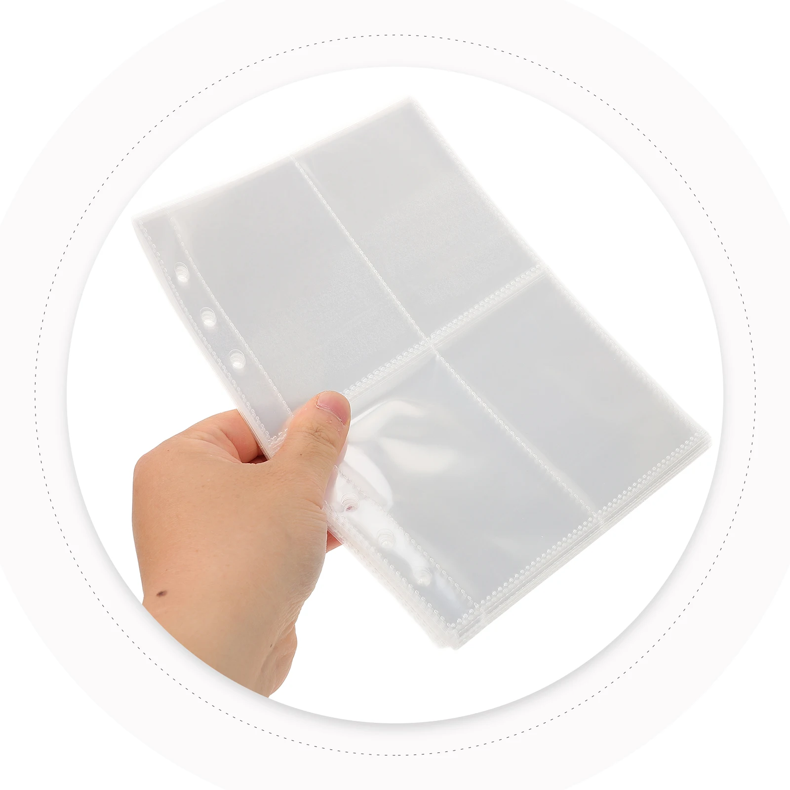 

1 set 100-Day Challenge Cash Saving Planner Kit 1 Set Marble-Themed Money Binder Inner Page Replacement 4 Grid Card Films Number