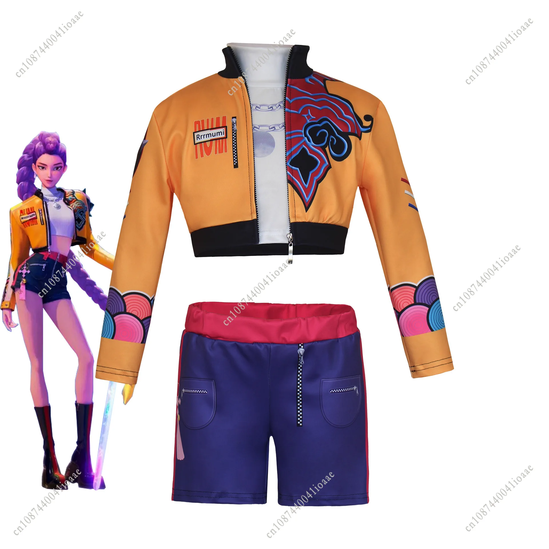 Film k-pop Mira Rumi Zoey chasseurs de démons Costume de Cosplay pour fille scène d'halloween motif imprimé 3D vêtements de jeu de rôle cadeau pour enfants