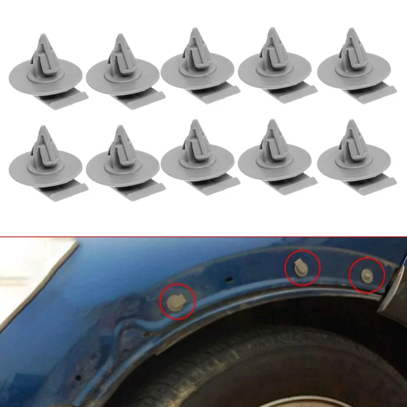 

20pcs Auto Wheel Arch Clips Fasteners Car Front Trim Panel Rivets Clips Детали интерьера for BMW Mini Cooper R50 R52 R53 R56 F56