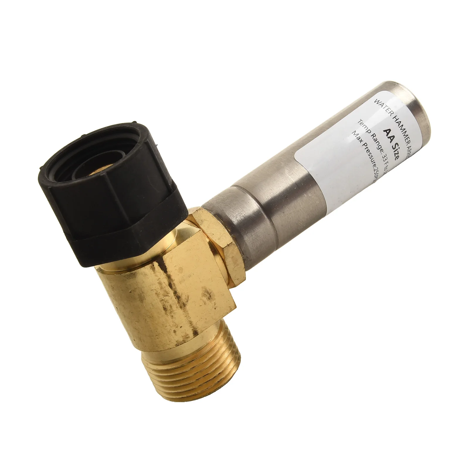 Flexible Design Water Hammer Arrestor Made of Brass and Stainless Steel Suitable for Various Installation Types