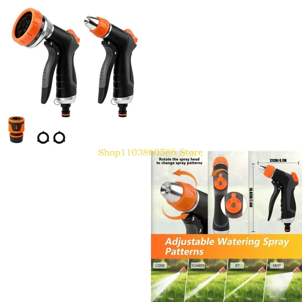 242A Rust Resistant Water Sprayer Garden Hose Nozzle High Pressure Water Hose Sprayer For Outdoor Applications