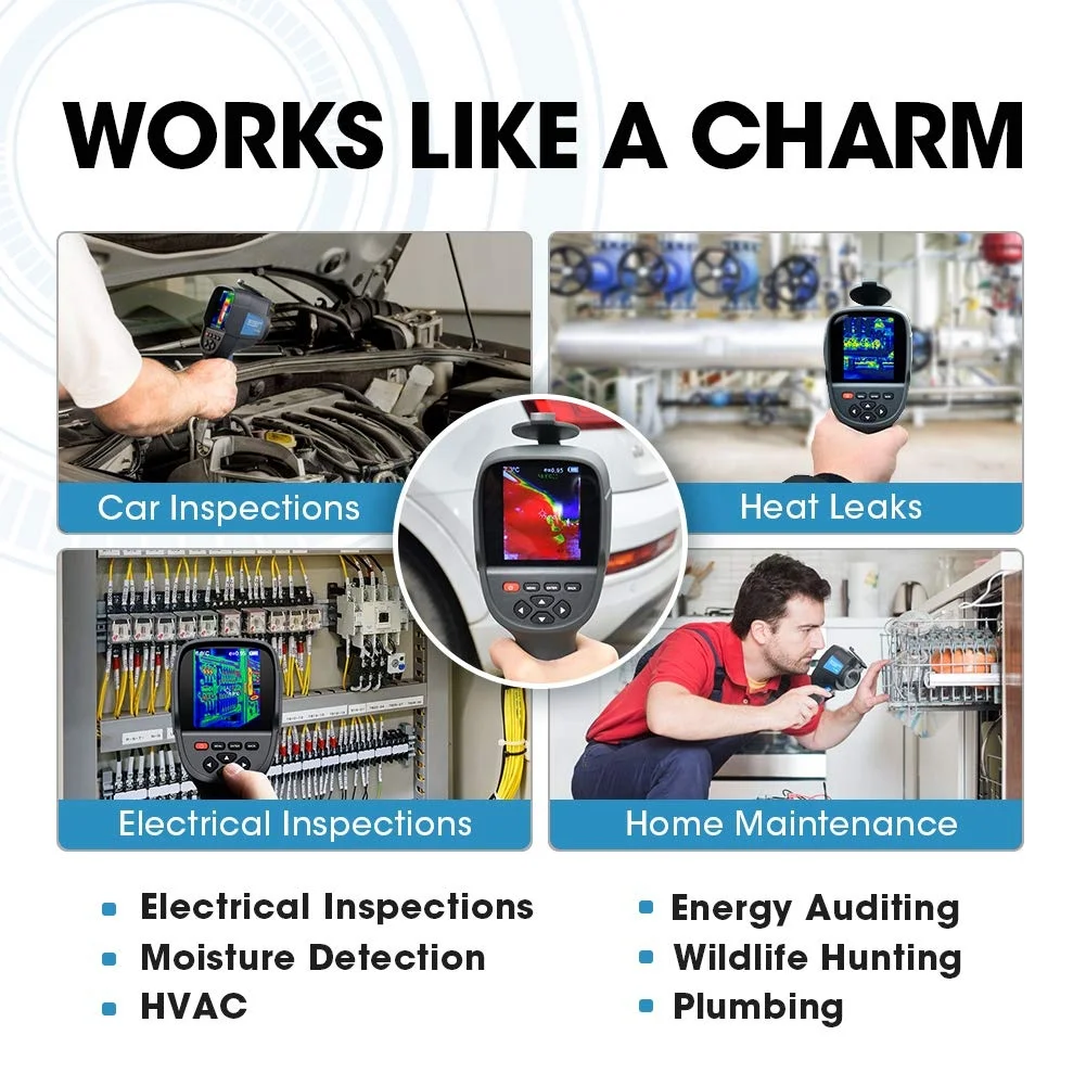 Deteksi Suhu Pencitraan Termografi Flire Pemindai Kamera Pencitraan Termal Listrik
